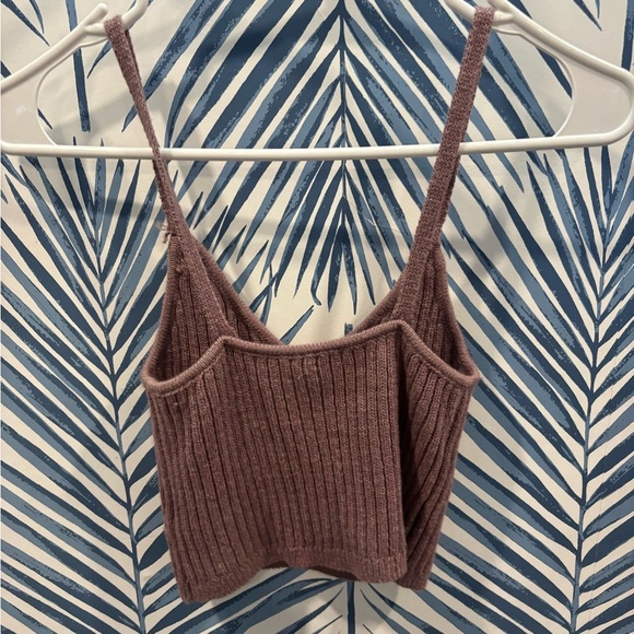 Wild Fable Ribbed Knit Tank Top - Mauve XS - Picture 4 of 5